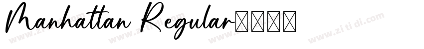 Manhattan Regular字体转换